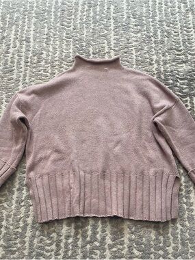 Madewell Dusty Rose Mock Neck Sweater